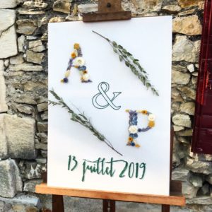 Broderie fleurie spéciale Mariage - UNIQUEMENT SUR DEVIS